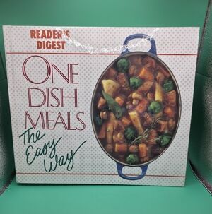 Vintage One Dish Meals The Easy Way Cookbook Reader's Digest Hardcover Book